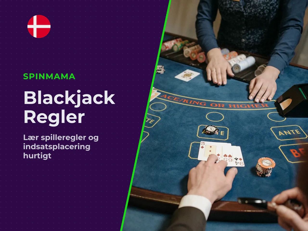 1. Indsatsplacering Spilleren vælger chipstørrelse og