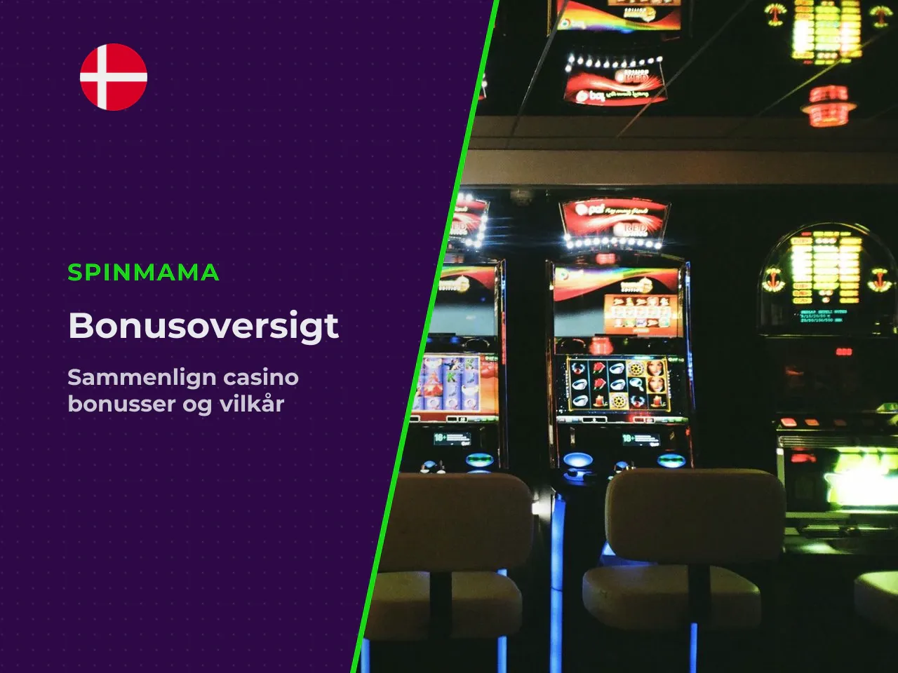 Sammenligning af bonus, free spins og